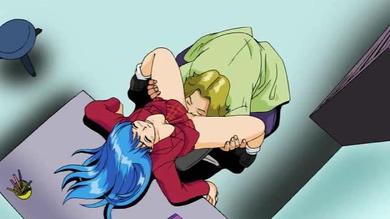 Hentai oral action