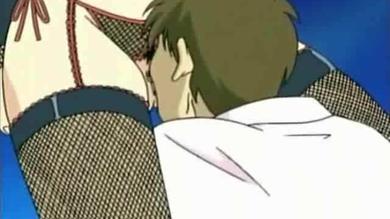 Hentai redhead gets her pussy inspected by her boyfriend