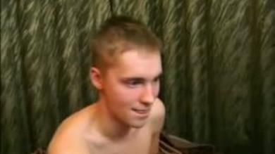 Facial expressions of a teen jerking off