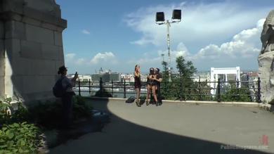 Slutty 19 year old Bella Beretta gets awfully disgraced in Public