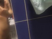 Asain girl oilly on her sexy figure