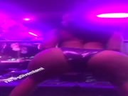 Big Cock slams skinny light skin girl 3some