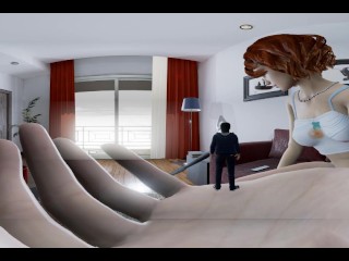 Horny Cheating Wife in High Heels fucking and getting Cum