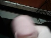 Showering Cumming muscle stud with hairy muscular chest