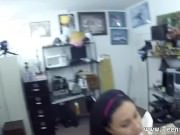 Hottie in pink lingerie takes on 2 big cocks