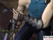 Black babe massages her cunt