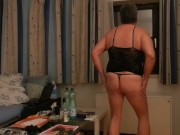 Tranny fucking stud in pool hall