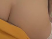 Sexy Lady on Bed Pulls Panties Down !