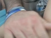 Blond slutwife attends gangbang party
