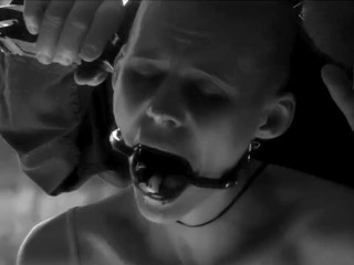 Sexy long haired Latina double pumps milk from her swollen breasts