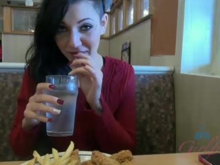 Horny Latina whore squirting on webcam