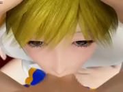 British slut Alicia Rhodes receives a DP on a bed