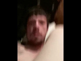 Hot blonde masturbates in the shower