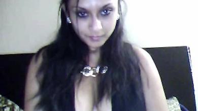 Amazing big boobed Arab cam slut fingering her pussy on the webcam