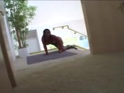 Sexy young blonde gives head then takes cock and a facial on the couch