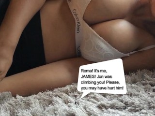 Sexy maid licks girl&#039;s pussy in bathroom &amp; sucks cock &amp; gets fucked on sofa