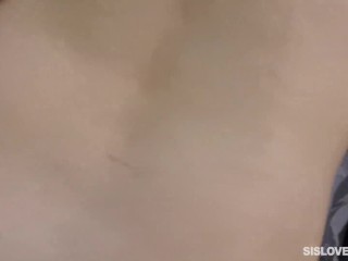 Asian and blonde lesbian sluts suck pussy and fuck with a big hard strapon