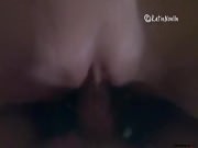 Hung Asian shemale gets fucked on a recliner