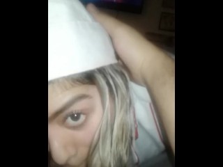 Fucking my wifes pussy and hot tan ass till I cum
