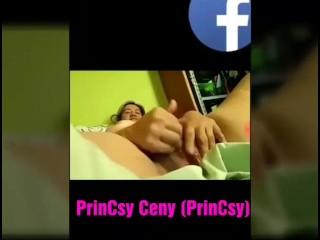 Amateur teen using a pink vibrator on her trimmed pussy