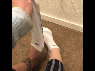 Anal big toy with cum