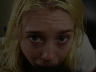 blonde crossdresser jerkoff