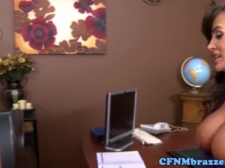 Hot blonde babe goes crazy getting her