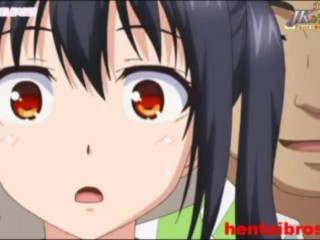 Short haired blonde gives a mean blowjob