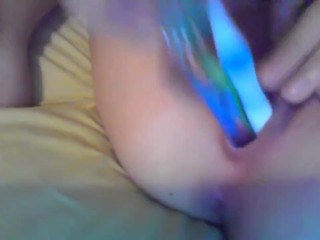 Kinky mama stroking her pussy wet