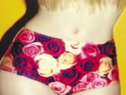 Sissy Ray in Gold Sissy Dress and black and red heels