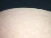 Big white pecker sliding really deeply