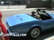 Young shining body guy stroking big dick