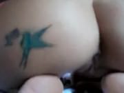 2 cumshots on huge nice tits