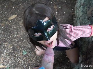 Cute Asian with Her Dildo