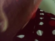 Stroking my huge meat