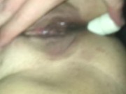 Starting Pornstar doing a BJ in the old VHS tape stacks