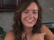 Hot brunette knows how to suck a cock