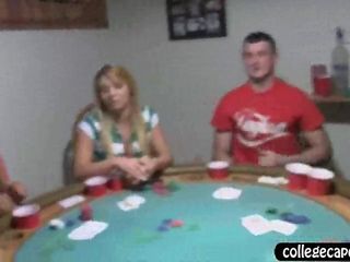 College slut strip poker