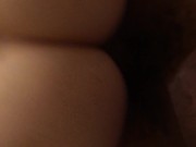 BBW slut uses hitatchi wand and glass dildo