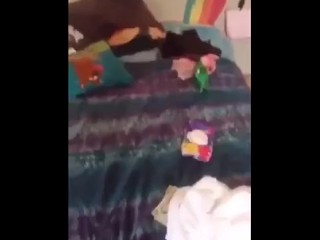 She catches him riding gay's cock  