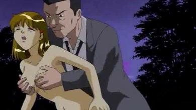 Hentai babe will be fucked in a park
