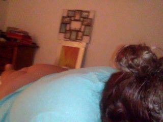 Cute teen masturbates on coach
