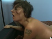 Hot lesbians playing with their toys