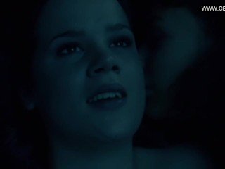 Hot blonde gets cum all over her after double penetration