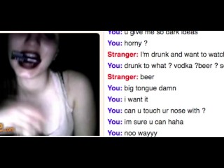 Cute white mature woman with glasses gives a deep throat blowjob to black guy