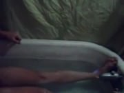 nude jacking and cumming outside
