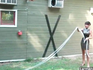 Granny gets a mouth full of cum