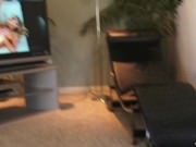 Blonde slut lets guy lick and fuck her pussy on the bed 