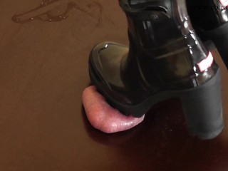 deep anal dildo with cumshot