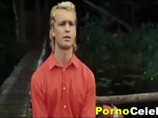 Woman shaving my hard cock